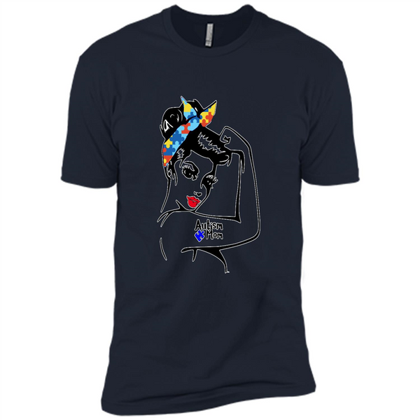 Autism mom shirt, we can do it shirt autism mom, american girl autism shirt - Premium Short Sleeve T-Shirt