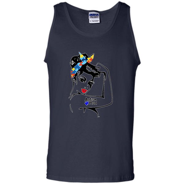 Autism mom shirt, we can do it shirt autism mom, american girl autism shirt - Tank Top